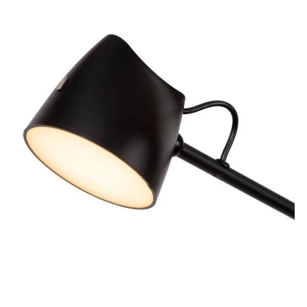 Lucide MILNE - Lampadaire - LED Dim. - 1x8W 2700K - Noir - détail 1